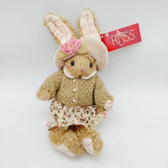 Russ Berrie Anna Bunny Rabbit Easter Stuffed Plush #27747 - Picture 1 of 6